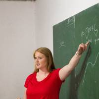 teaching in classroom